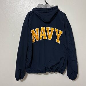 Vintage Gear For Sports US Navy XXL Windbreaker Jacket Hoodie Travel Outdoor